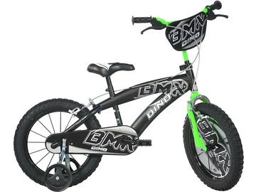 DINO Bikes - Children's bike 16" BMX black/green / DB-165XC-01