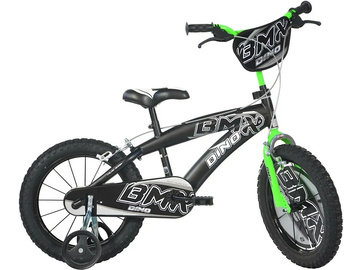 DINO Bikes - Children's bike 16" BMX black/green DINO Bikes - Children's bike 16" BMX black/green / DB-165XC-01