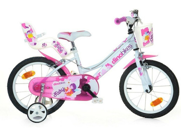DINO Bikes - Dětské kolo 16" bílé DINO Bikes - Dětské kolo 16" bílé / DB-166RSN