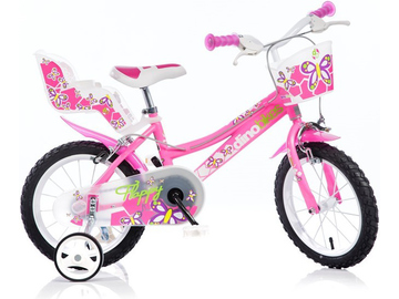 DINO Bikes - Dětské kolo 16" růžové / DB-166R