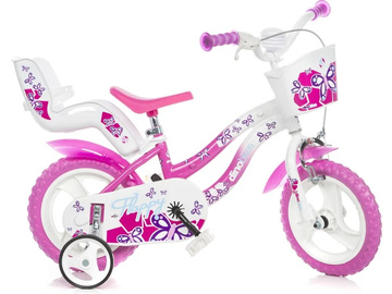 DINO Bikes - Dětské kolo 12" růžové / DB-512L-02