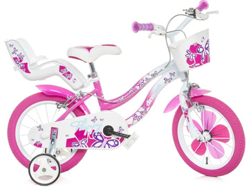 DINO Bikes - Children's bike 16" Flappy Pink DINO Bikes - Children's bike 16" Flappy Pink / DB-516-02