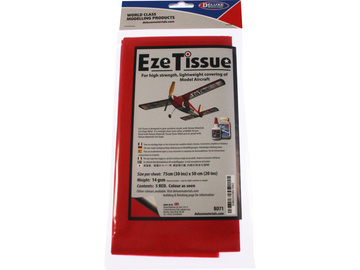 Eze Tissue potahovací papír 14g/m2 75x50cm červený (5ks) Eze Tissue potahovací papír 14g/m2 75x50cm červený (5ks) / DM-BD71