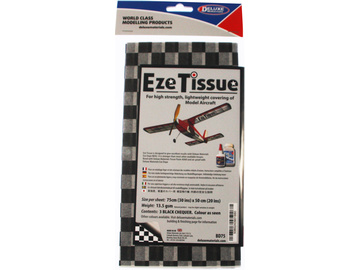 Eze Tissue 13.5g/m2 75x50cm Black Chequer (3pcs) / DM-BD75