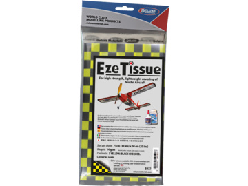 Eze Tissue potahovací papír 14g/m2 75x50cm kostkovaný žluto-černý (3ks) Eze Tissue potahovací papír 14g/m2 75x50cm kostkovaný žluto-černý (3ks) / DM-BD77