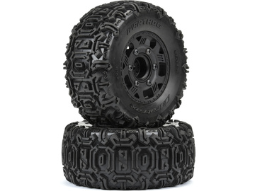 Duratrax kolo 2.2"/3.0" Warthog H12/14mm černé (2) / DTX564610