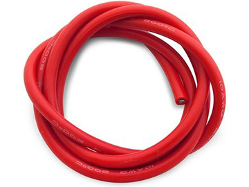 Kabel 10AWG se silikonovou izolací 1m - červený / DYN8860