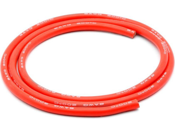 Kabel 8AWG se silikonovou izolací 1m - červený / DYN8865