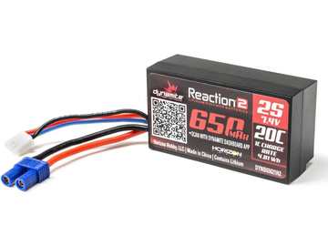 650mAh, 2S, 7.4V, 20C, LiPo Hardcase / DYNB65021H2