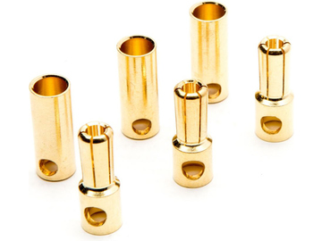 Gold Bullet Connector Set, 5.5mm (3) / DYNC0089