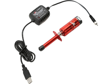 Žhavící koncovka NiMH s měřidlem s USB nabíječem / DYNE0200