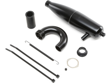 Exhaust Pipe Assembly: .21 8 & .28 8T RTR / DYNE1505