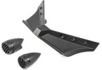 ECX Front Bumper and Headlights, Black: Doomsday