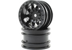 ECX 1.55 Wheels, Black (2): Barrage 2.0