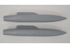 E-flite Dummy Wing Tanks, Gray: F-16 Falcon 80mm