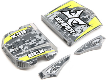 ECX Karosérie šedá/žlutá: 1:18 Temper G2 / ECX210013