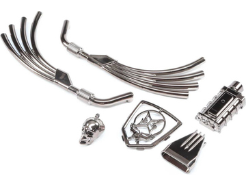 ECX Motor, Exhaust and Grill Parts, Black Chrome: Doomsday / ECX220001