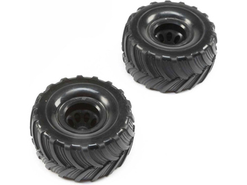ECX Front/Rear Tire, Premounted (2): Doomsday / ECX222004
