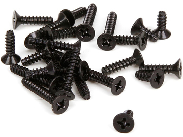 ECX Screw, M3, Flat Head, Binder Head, Tapping (25) / ECX235002