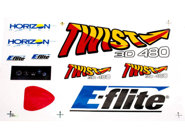 E-flite samolepky: Twist 3D 480 / EFL300510