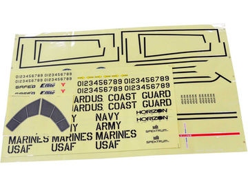 E-flite Decal Sheet: Cargo EC-1500 / EFL5768