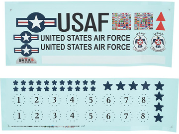 E-flite Decal Sheet: F-16 70mm / EFL7821