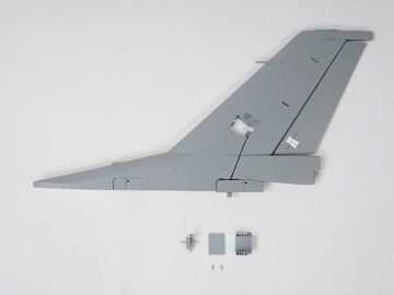 E-flite Vertical Fin and Rudder, Gray: F-16 Falcon 80mm / EFL87878
