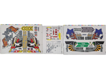 E-flite Decal Set, Gray: F-16 Falcon 80mm / EFL87884