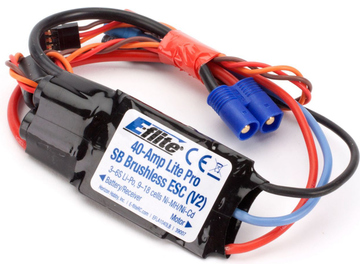 E-flite 40-Amp Lite Pro Switch-Mode BEC Brushless ESC V2 EC3 / EFLA1040LB