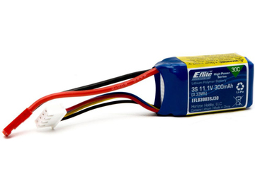 E-flite LiPo Battery 11.1V 300mAh 30C JST / EFLB3003SJ30