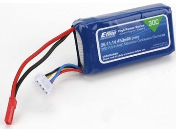 E-flite LiPo Battery 11.1V 450mAh 30C JST / EFLB4503SJ30