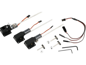 E-flite zatahovací podvozek elektro tř. 10-15 3-bodový / EFLG110