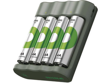 GP USB nabíječ Eco E441 + 4AA GP ReCyko 2100 GP USB nabíječ Eco E441 + 4AA GP ReCyko 2100 / EM-B51414