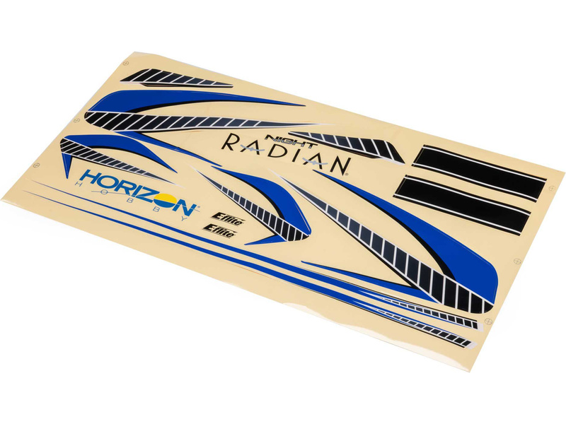 E-flite Night Radian 2.0m: Matricák