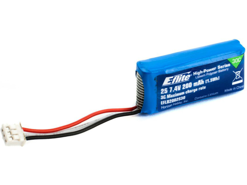 E-flite LiPo 7.4V 200mAh 30C JST-PH