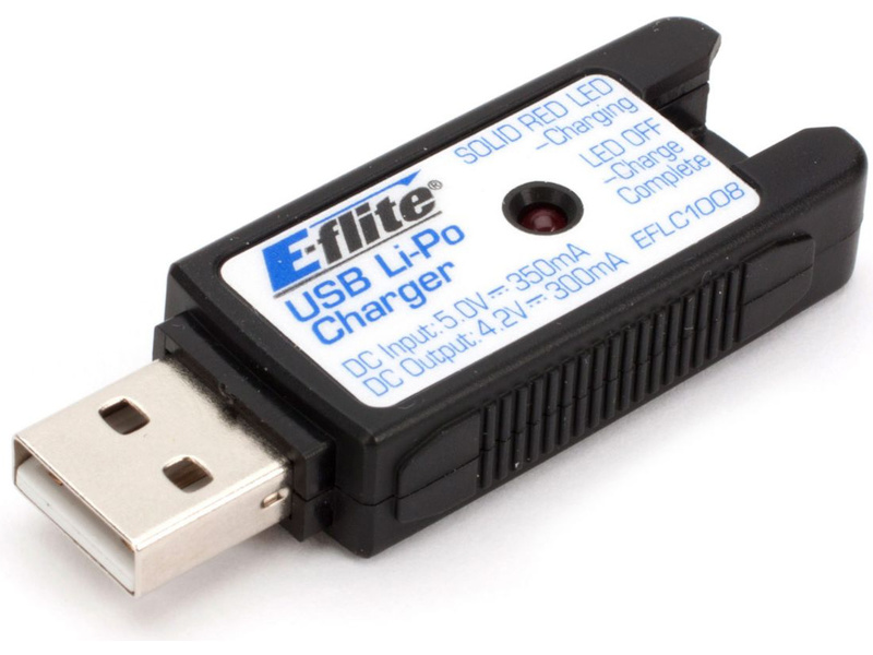 E-flite nabíječ LiPo 3.7V 300mA USB