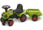 FALK - Dětské odrážedlo Baby Claas Axos s vlečkou