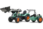 FALK - Šlapací traktor Farm Lander s nakladačem, rypadlem a vlečkou