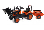 FALK - Pedal tractor Kubota with loader and siding