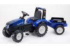 FALK - Pedal tractor New Holland T8 with siding