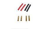 Connector 4.0mm Gold w/ Heat Schrink Tubes (2 pairs)