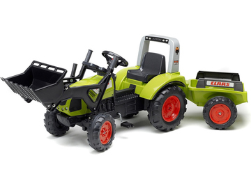 FALK - Šlapací traktor Claas Arion 430 s nakladačem a vlečkou / FA-1040AM