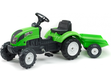 FALK - Šlapací traktor Garden master zelený s vlečkou / FA-2057J