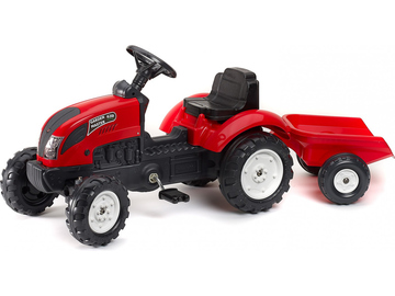 FALK - Šlapací traktor Garden master červený s vlečkou / FA-2058J