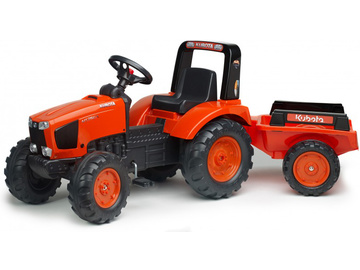 FALK - Šlapací traktor Kubota M135GX s vlečkou / FA-2060AB