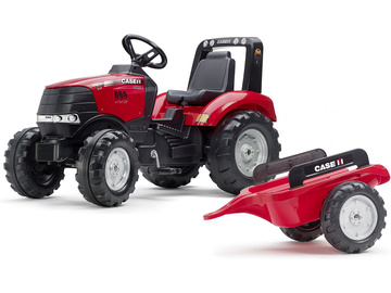 FALK - Šlapací traktor Case IH Puma 240CVX s vlečkou / FA-996AB