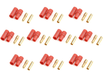 Konektor zlacený 3.5mm s plastovým krytem (10ks) / FO-FS-GC03P/10