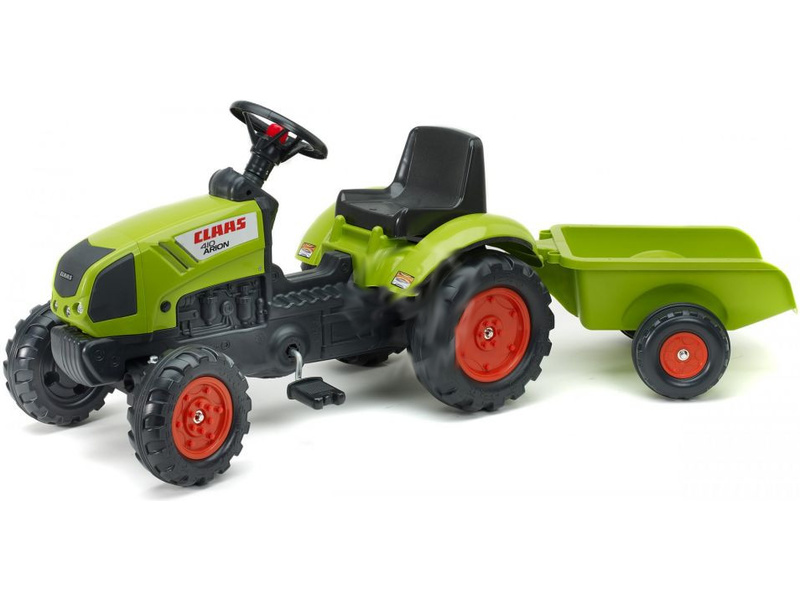 FALK - Šlapací traktor Claas Arion 410 s vlečkou