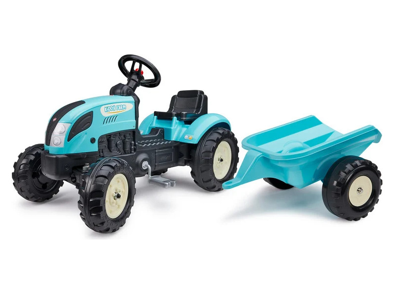 FALK - Šliapací traktor Kiddy Farm s vlečkou FA-2059L