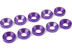 Washer for M5 Flat Head Screws OD=12mm Aluminium Purple (10)